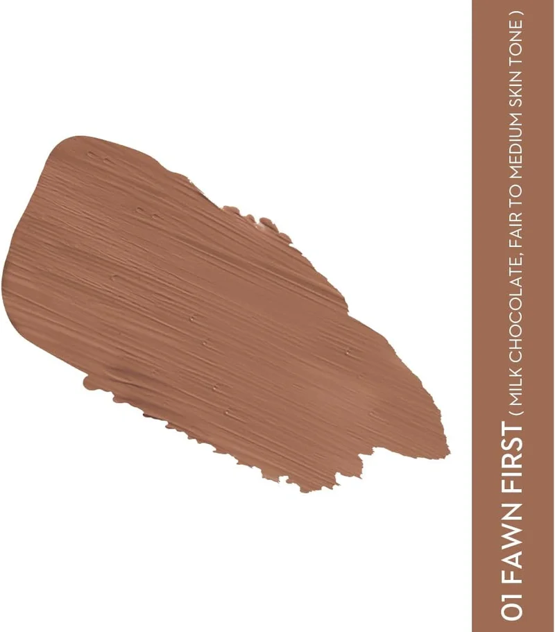 شوجر كوزماتيكس SUGAR Cosmetics Face Fwd Contour Stick - Matte Finish, Longlasting, Creamy & Blendable - 9gm - 01 Fawn First (Milk Chocolate Brown)